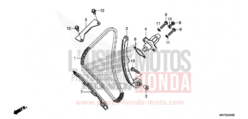 CHAINE A CAMES/TENDEUR CBR500RAM de 2021